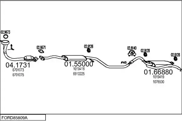 MTS FORD85809A001616