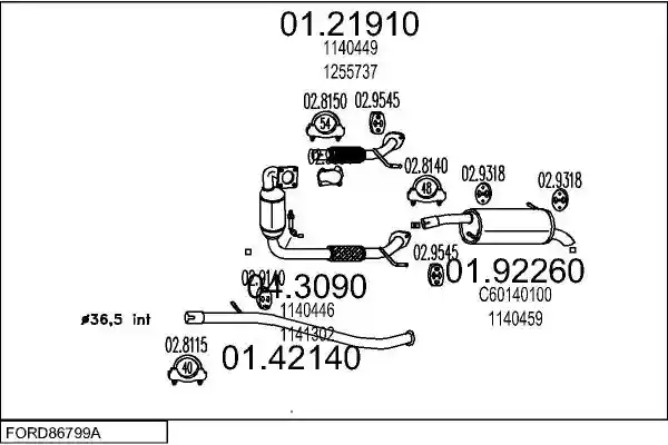 MTS FORD86799A016102