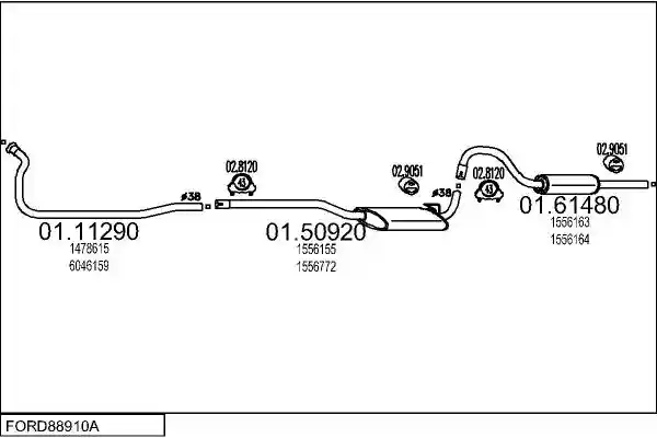 MTS FORD88910A000332