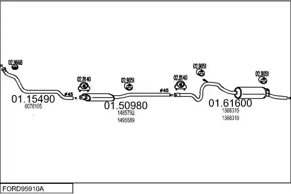 MTS FORD95910A008299