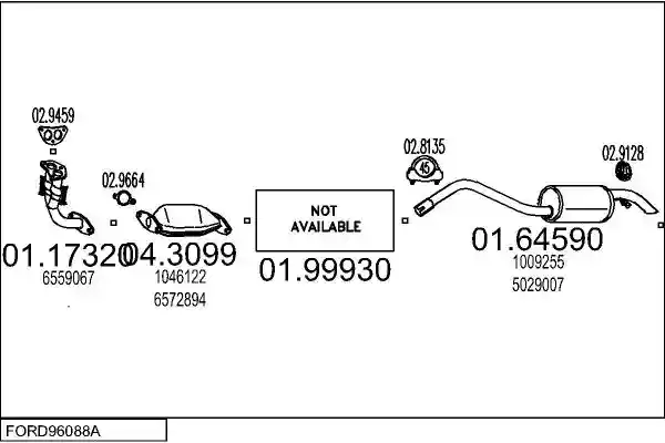 MTS FORD96088A001580