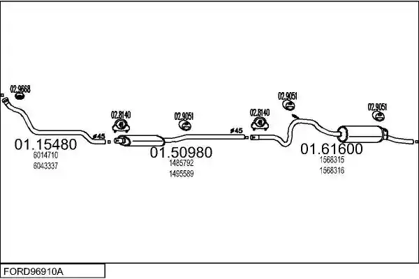 MTS FORD96910A001499