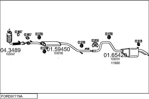 MTS FORD97779A005820