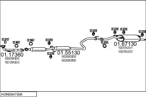 MTS HOND04750A014076