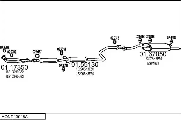 MTS HOND13018A014146