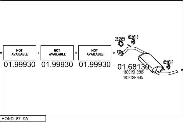 MTS HOND18719A018018