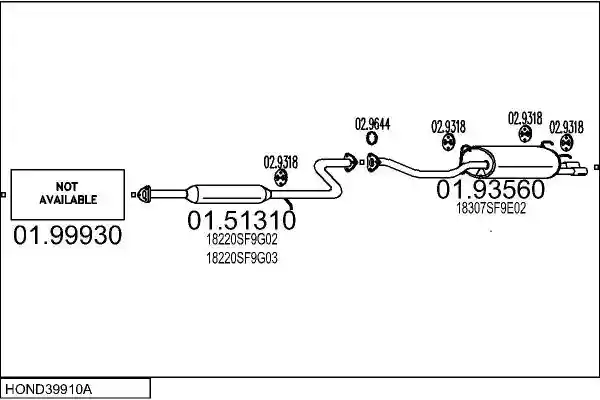 MTS HOND39910A004234