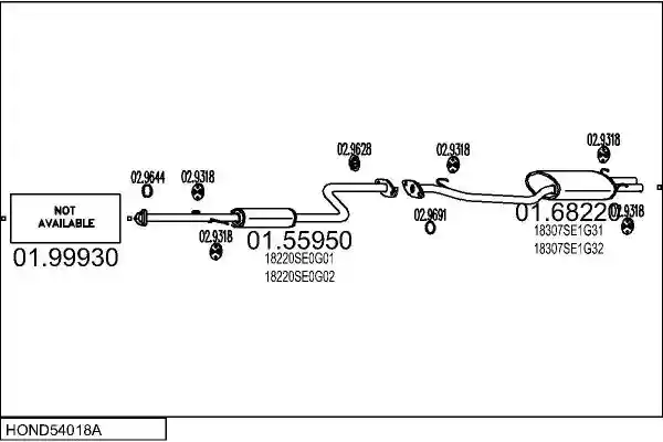 MTS HOND54018A004167