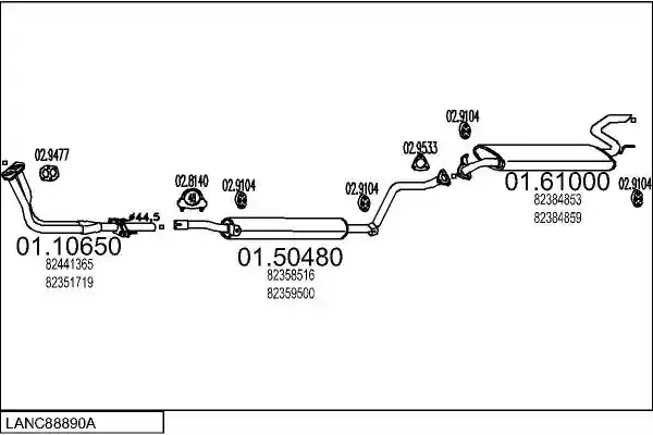 MTS LANC88890A002662
