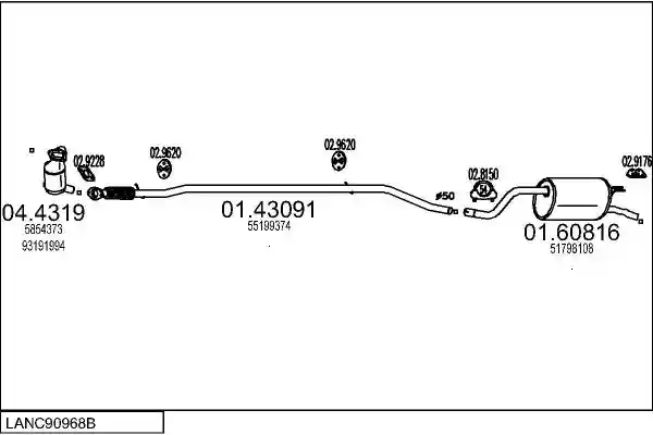MTS LANC90968B020033