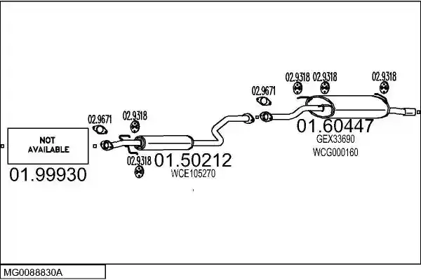 MTS MG0088830A016608
