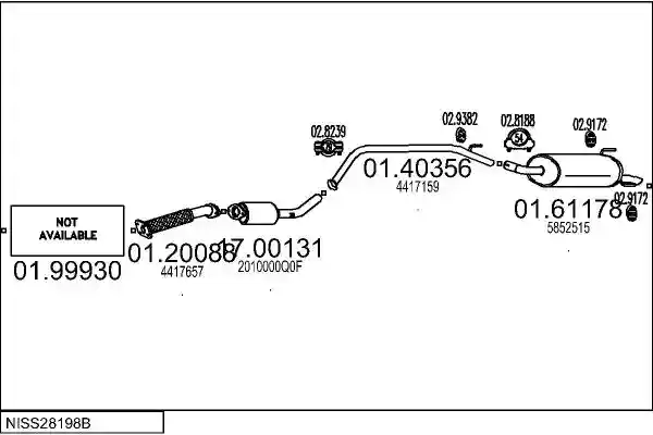 MTS NISS28198B020098