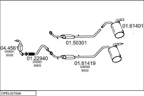 MTS OPEL02700A020740