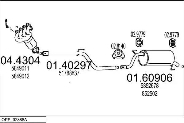 MTS OPEL02888A118688