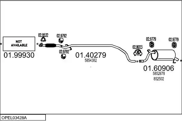 MTS OPEL03428A107795