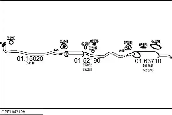 MTS OPEL04710A000631