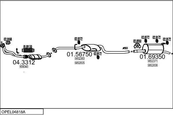 MTS OPEL04818A003864