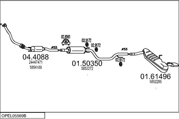 MTS OPEL05569B017211