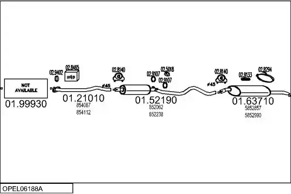 MTS OPEL06188A000632