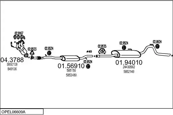 MTS OPEL06609A017574