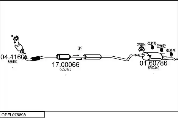 MTS OPEL07589A019948