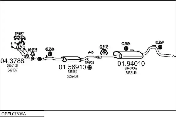 MTS OPEL07609A013994