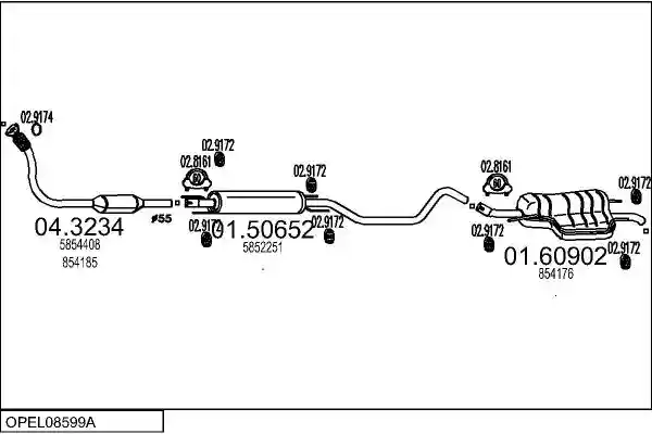 MTS OPEL08599A016973