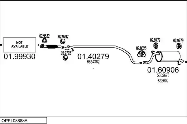 MTS OPEL08888A033723