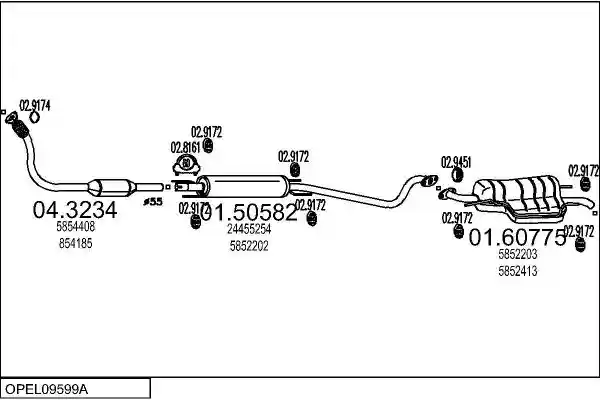 MTS OPEL09599A016973