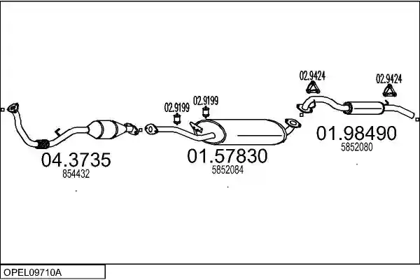 MTS OPEL09710A009992