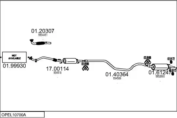 MTS OPEL10700A009251