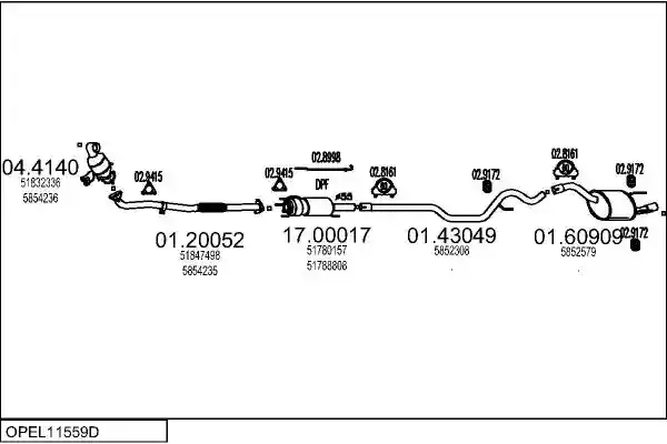 MTS OPEL11559D017941