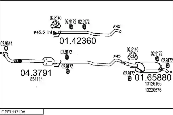 MTS OPEL11710A014914