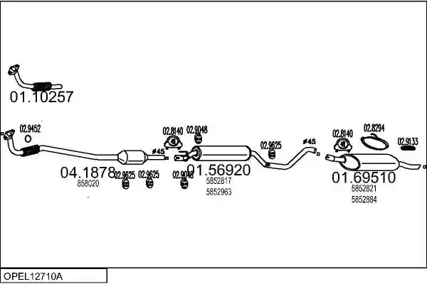 MTS OPEL12710A004077