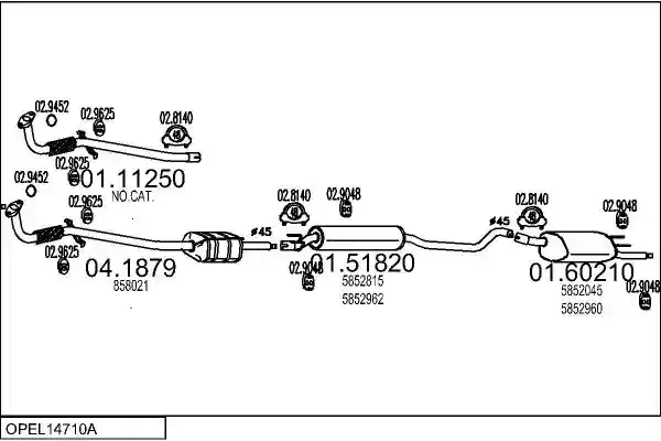 MTS OPEL14710A001838