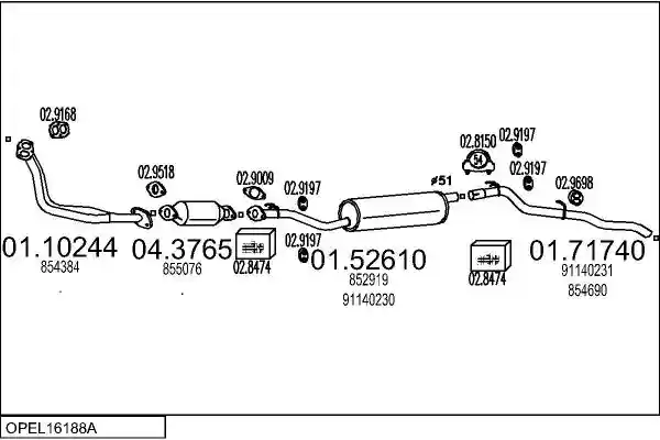 MTS OPEL16188A132657