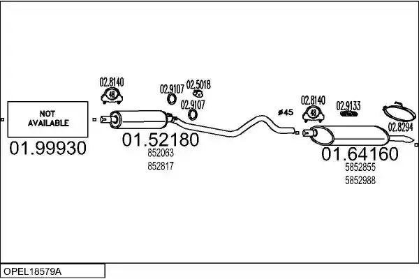 MTS OPEL18579A000600