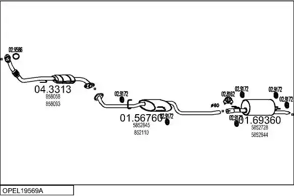 MTS OPEL19569A003862