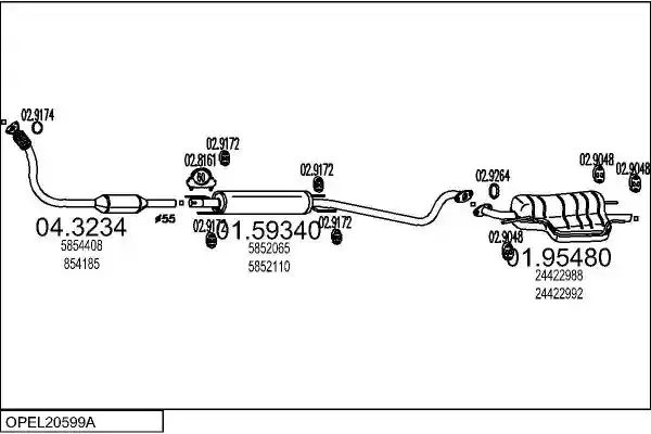MTS OPEL20599A008999