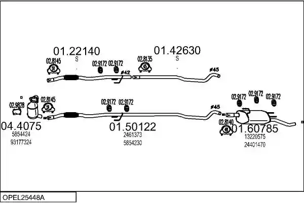 MTS OPEL25448A018558