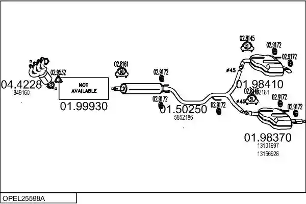 MTS OPEL25598A017937