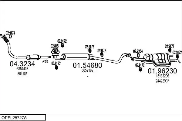 MTS OPEL25727A009712