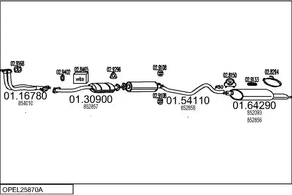 MTS OPEL25870A000611