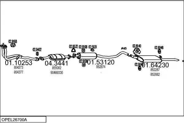 MTS OPEL26700A000965