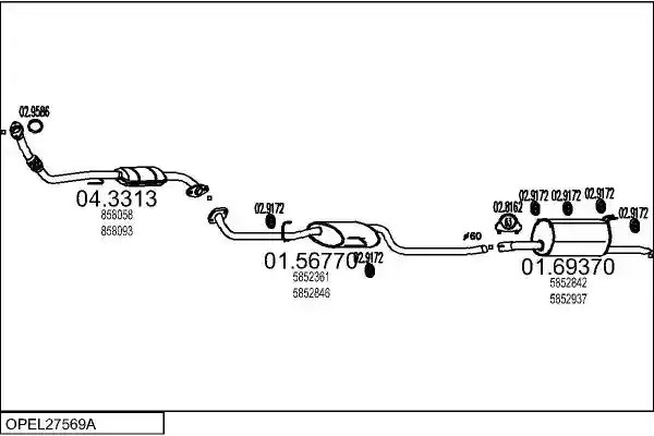 MTS OPEL27569A003866