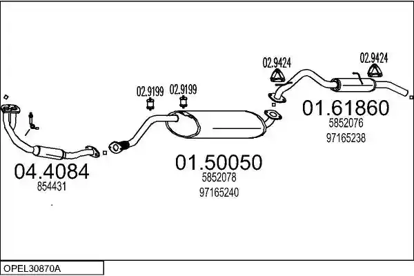 MTS OPEL30870A009990