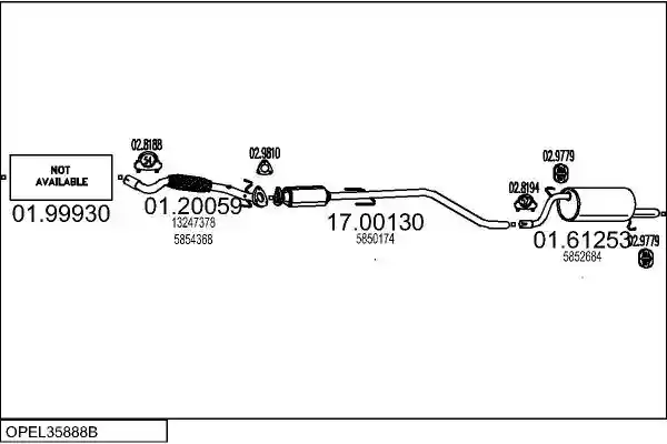 MTS OPEL35888B009172