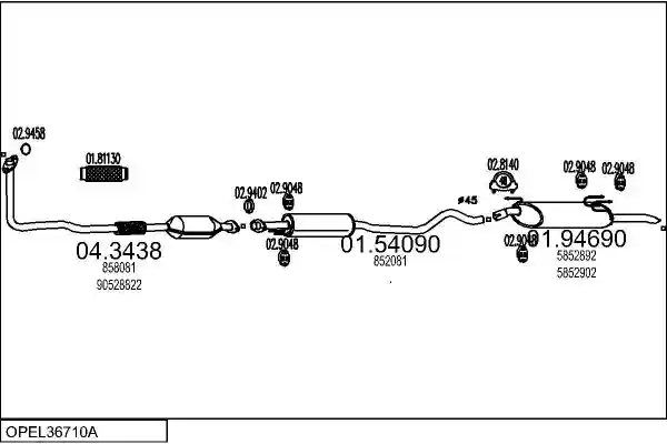 MTS OPEL36710A003878