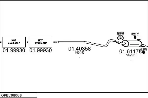 MTS OPEL36868B123050