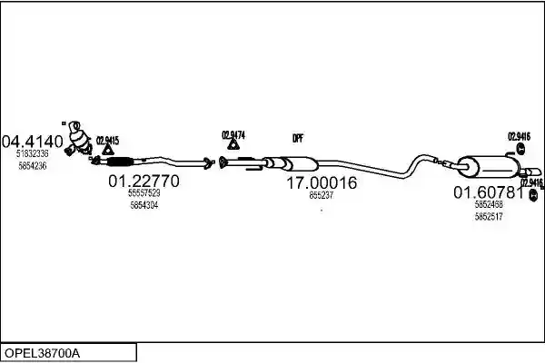 MTS OPEL38700A018300